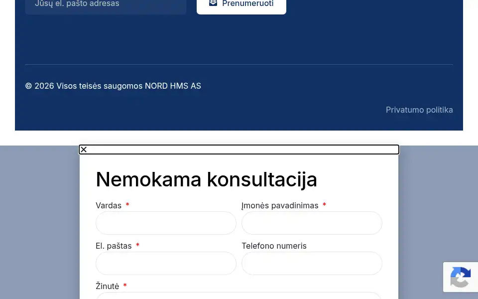 Screenshot of nordhms.no
