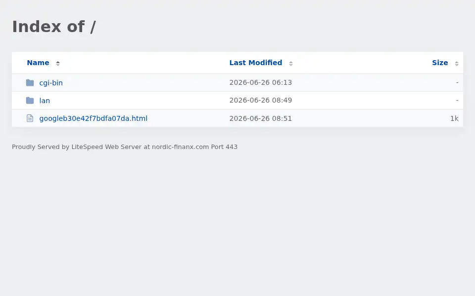 Screenshot of nordic-finanx.com