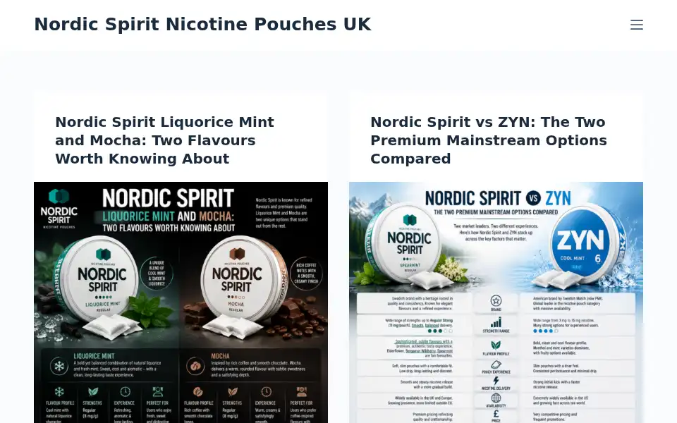 Screenshot of nordic-spirit.co.uk