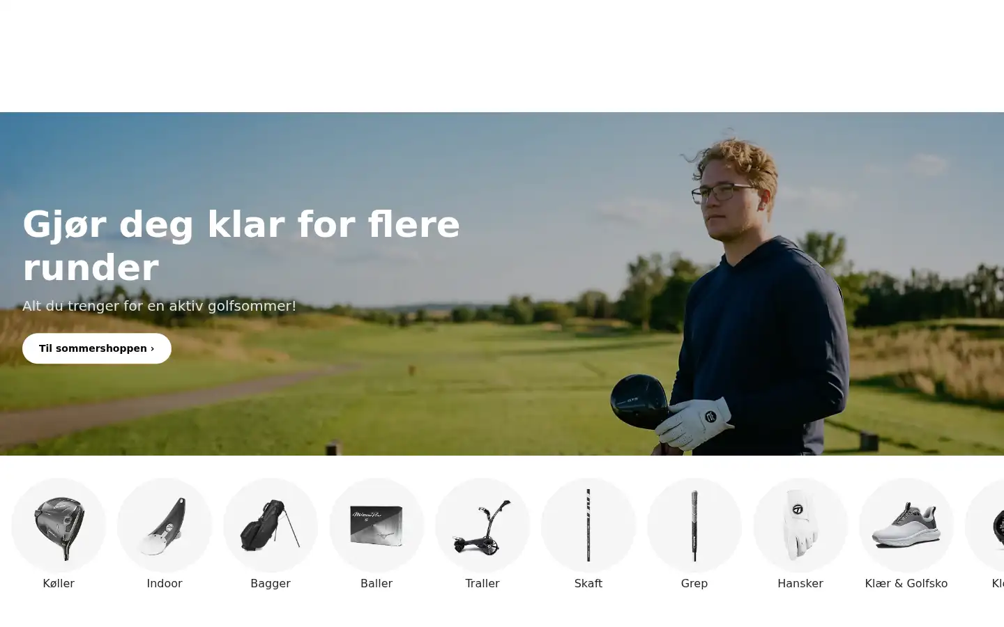 Screenshot of nordicagolf.no