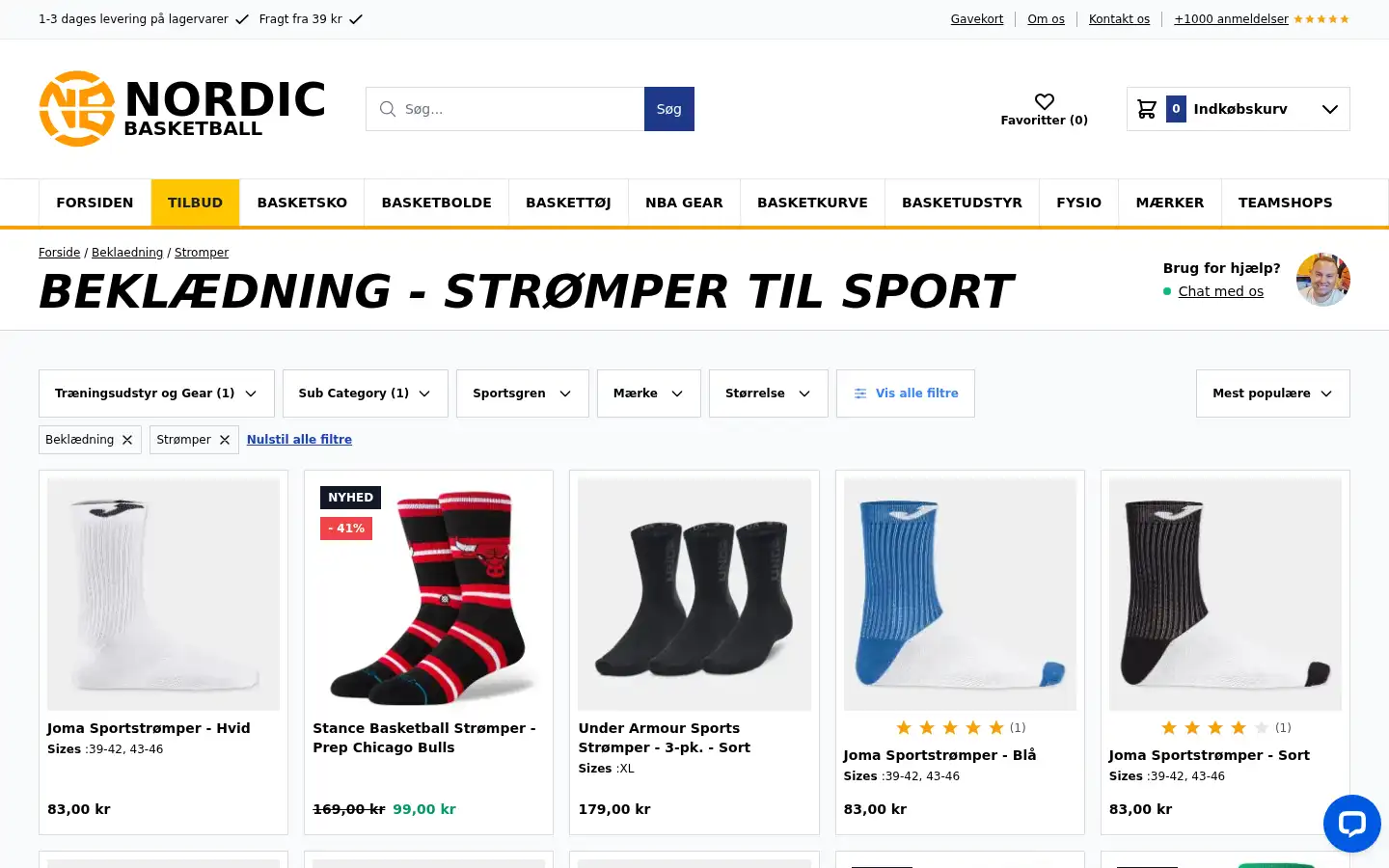 Screenshot of nordicbasketball.com