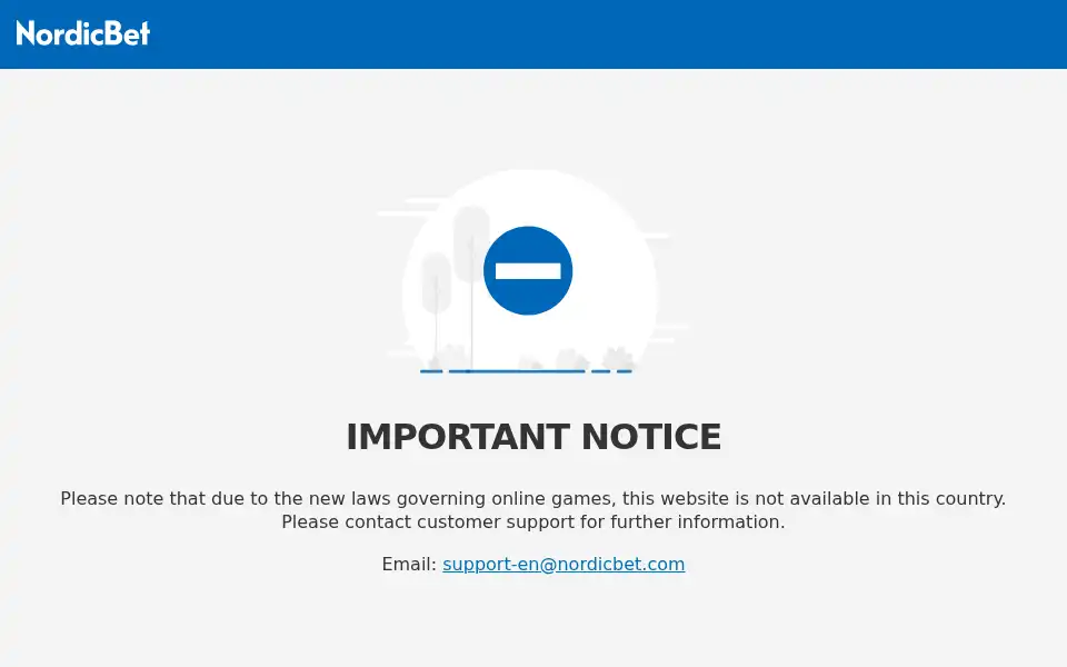 Screenshot of nordicbet.se