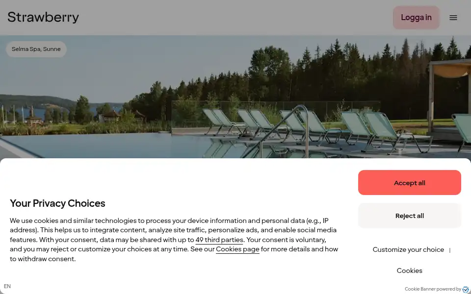 Screenshot of nordicchoicehotels.se