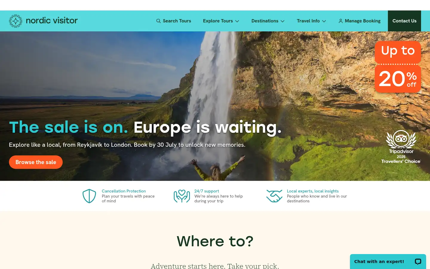 Screenshot of nordicvisitor.com