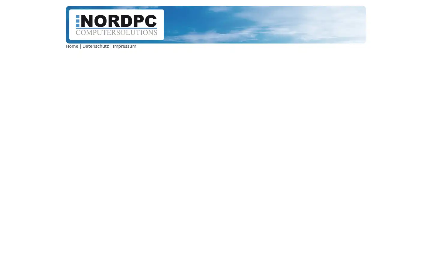 Screenshot of nordpc.com