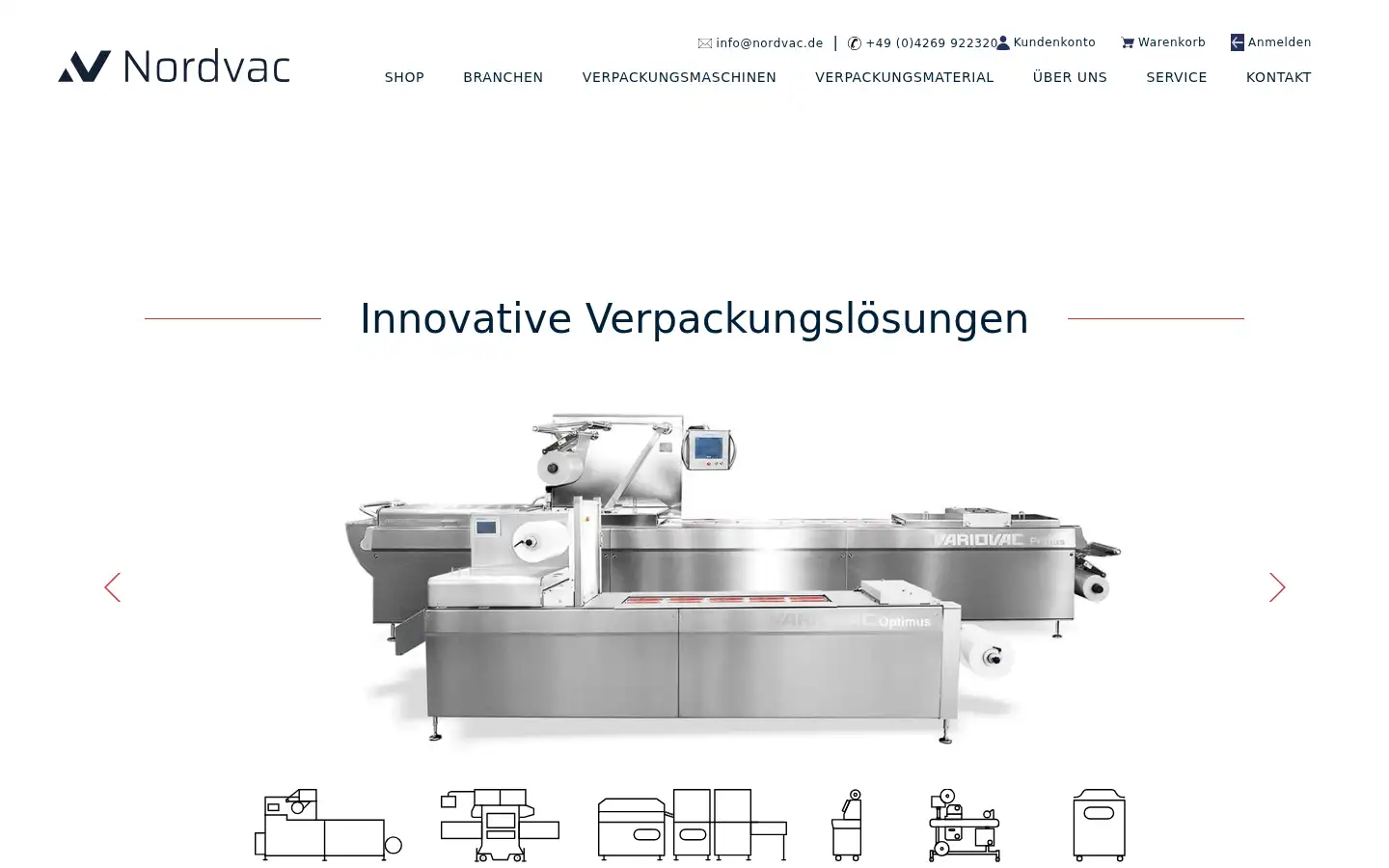 Screenshot of nordvac.de