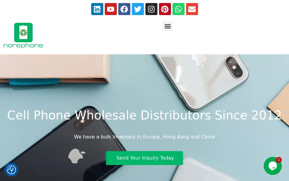 Screenshot of norephone.com
