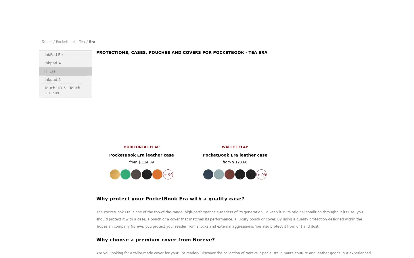 Screenshot of noreve.com