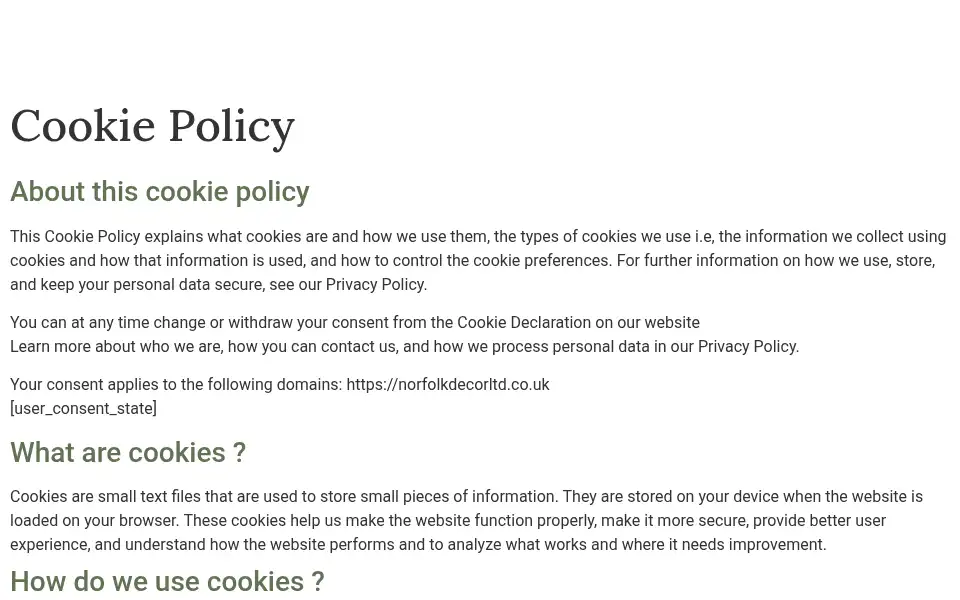 Screenshot of norfolkdecorltd.co.uk