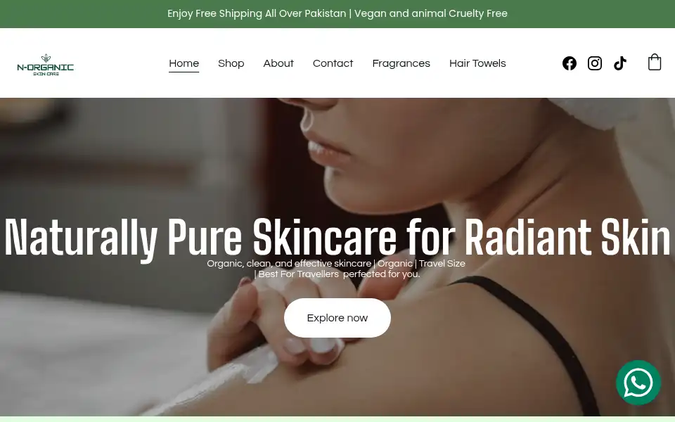 Screenshot of norganic.shop