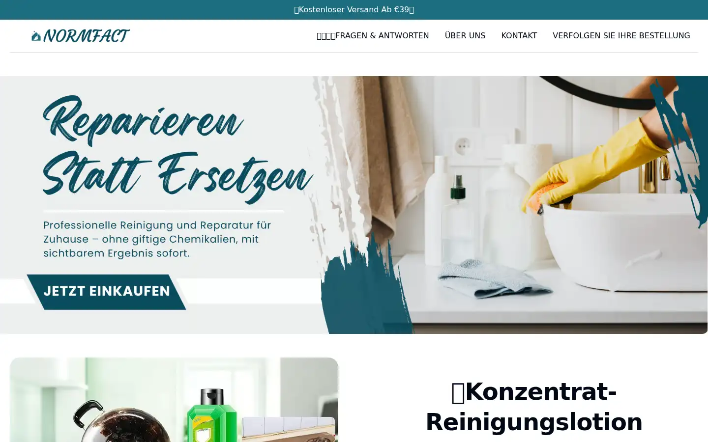 Screenshot of normfact.com