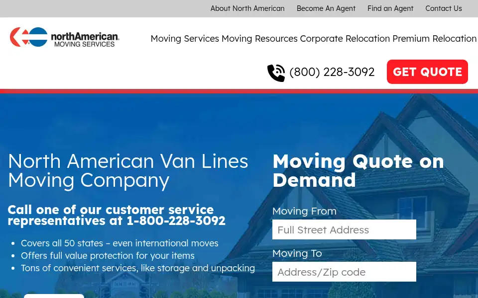 Screenshot of northamerican.com