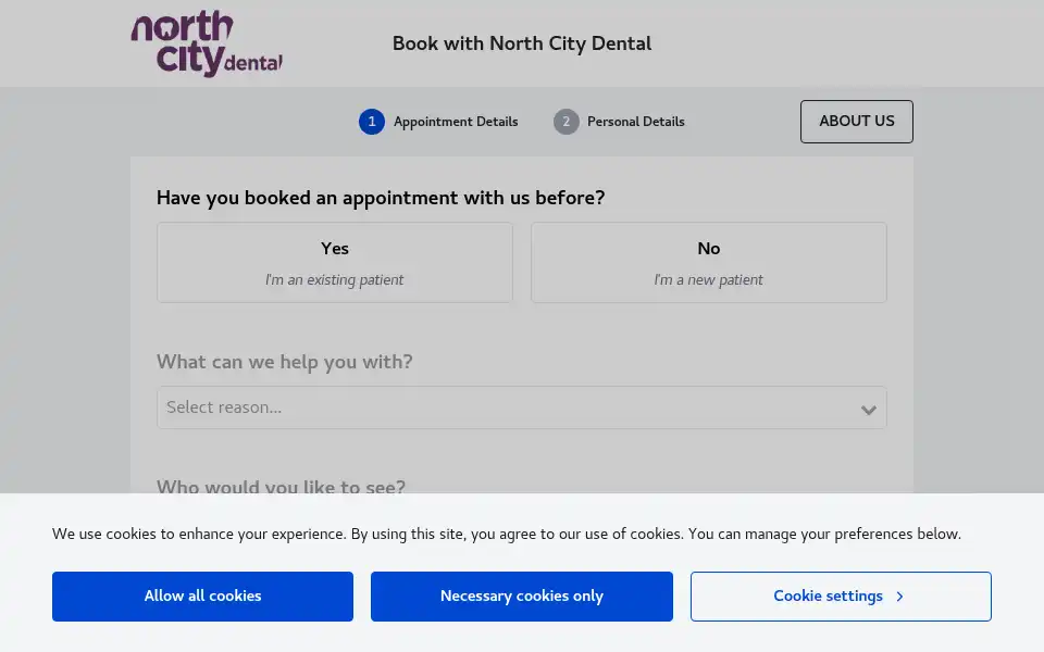 Screenshot of northcitydental.ie