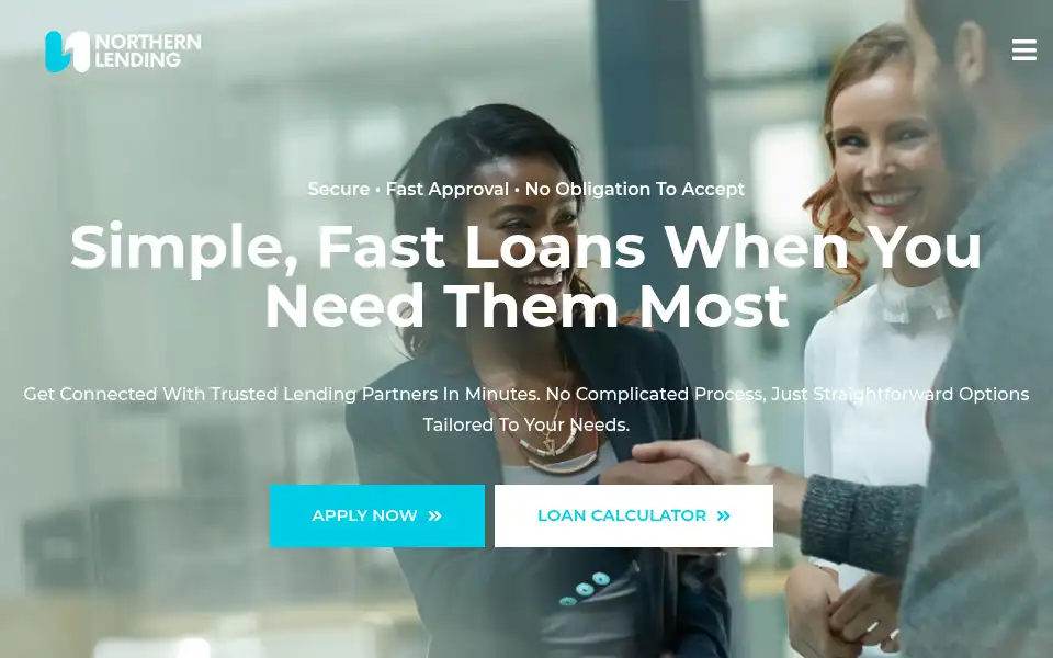 Screenshot of northernlending.ca