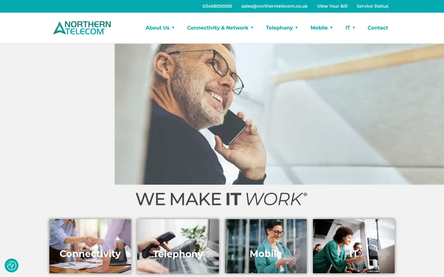 Screenshot of northerntelecom.co.uk