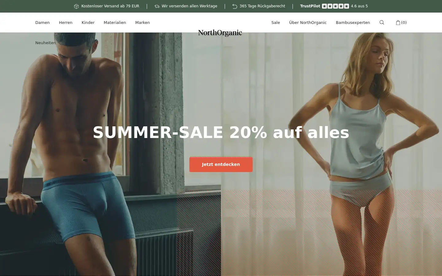 Screenshot of northorganic.de