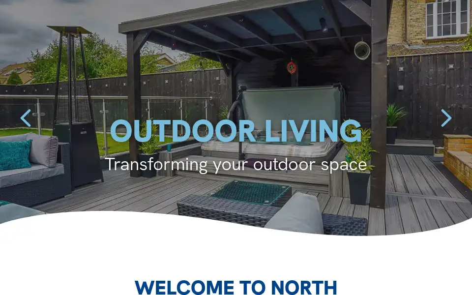 Screenshot of northspas.co.uk