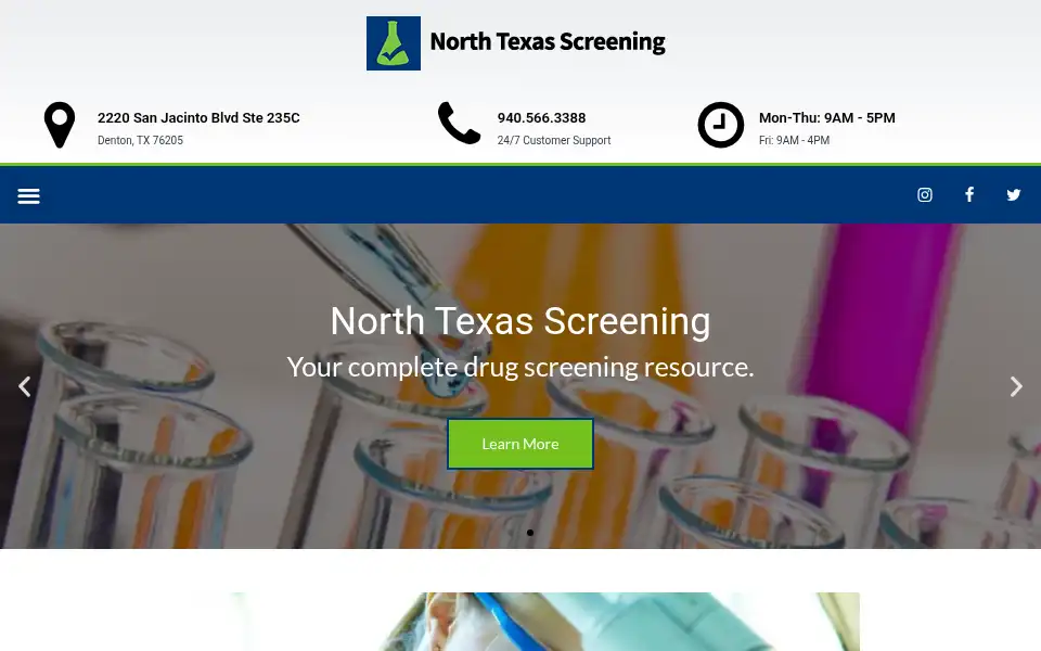Screenshot of northtexasscreening.com