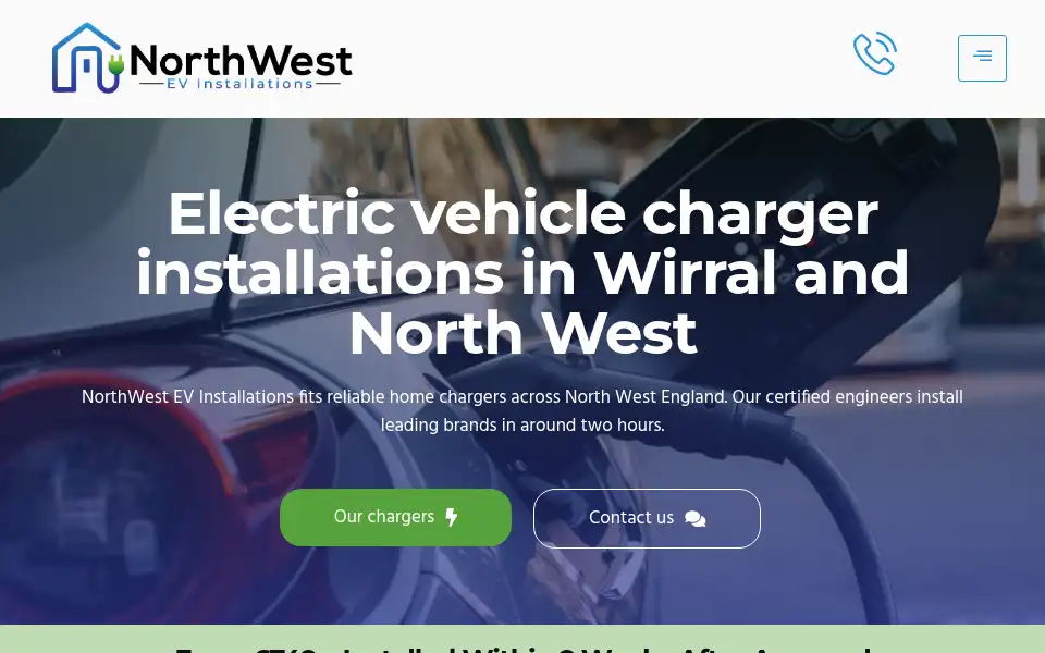 Screenshot of northwestev.co.uk