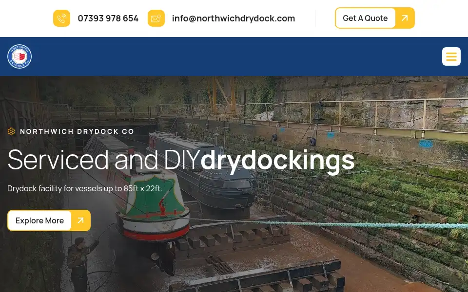 Screenshot of northwichdrydock.com