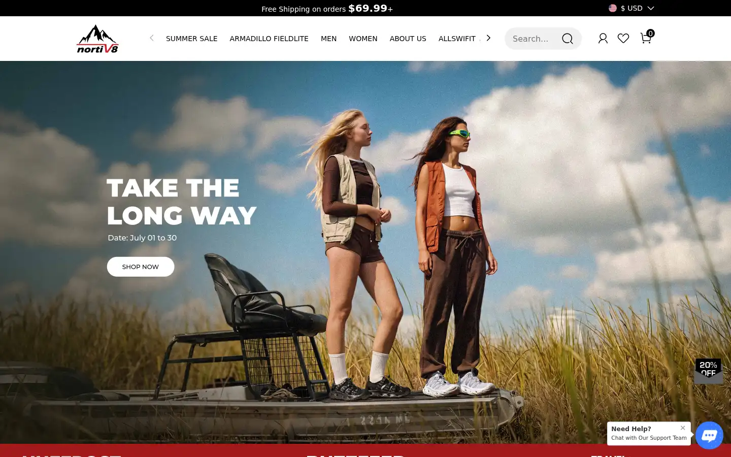 Screenshot of nortiv8.com
