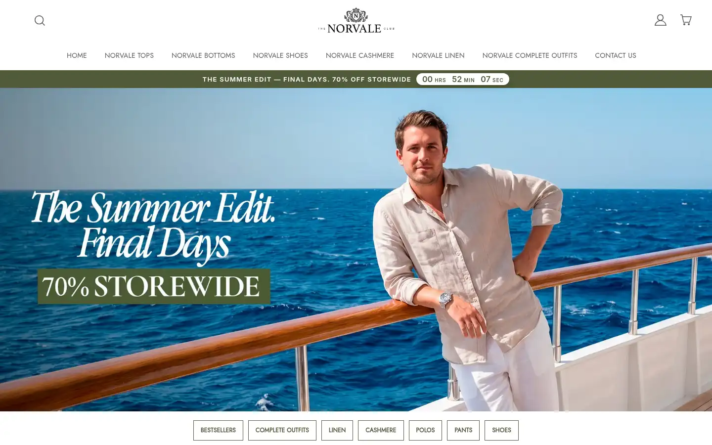 Screenshot of norvaleclub.com