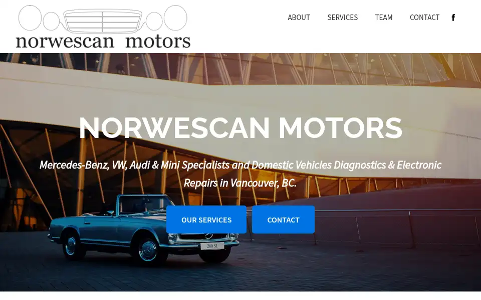 Screenshot of norwescan.com