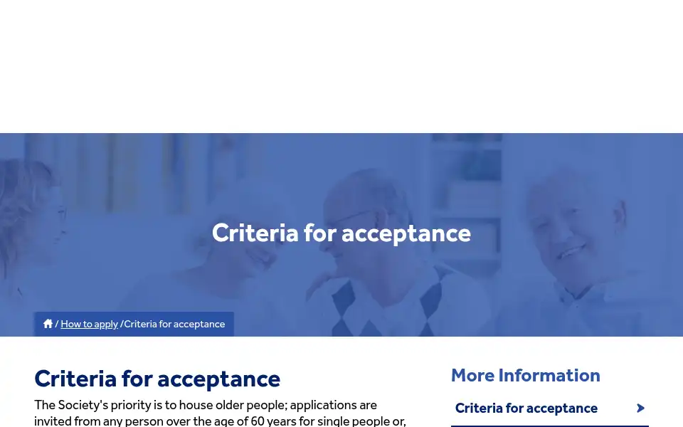 Screenshot of norwichhousingsociety.org