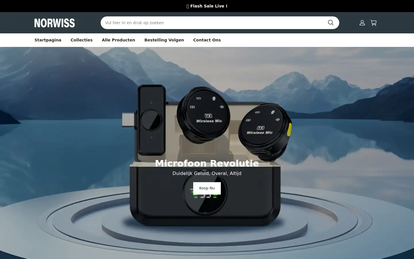 Screenshot of norwiss-nl.com