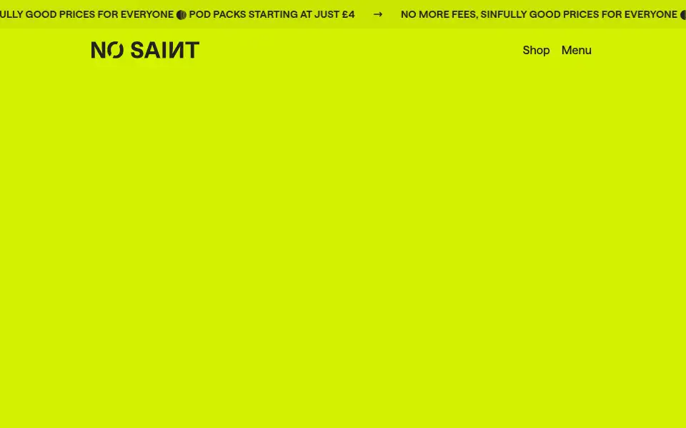 Screenshot of nosaint.co