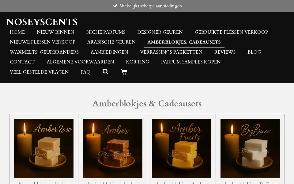 Screenshot of noseyscents.eu