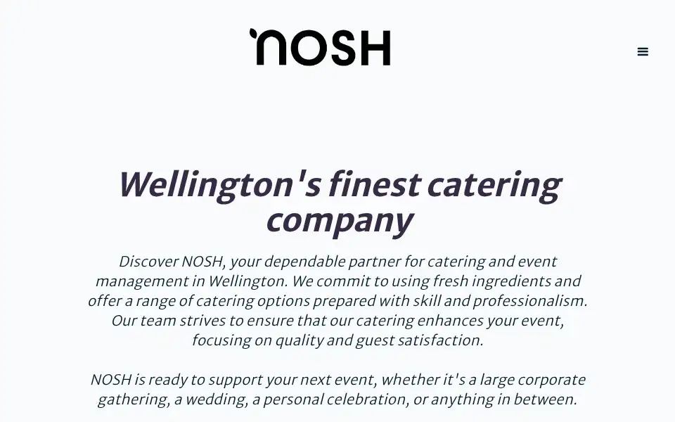 Screenshot of nosh.co.nz