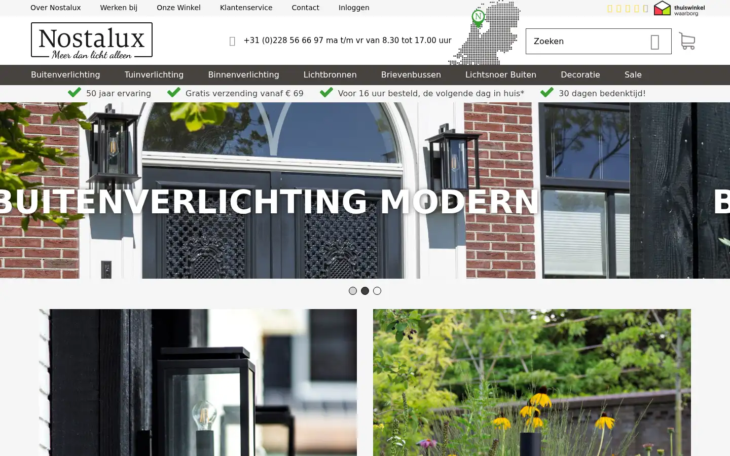 Screenshot of nostalux.nl