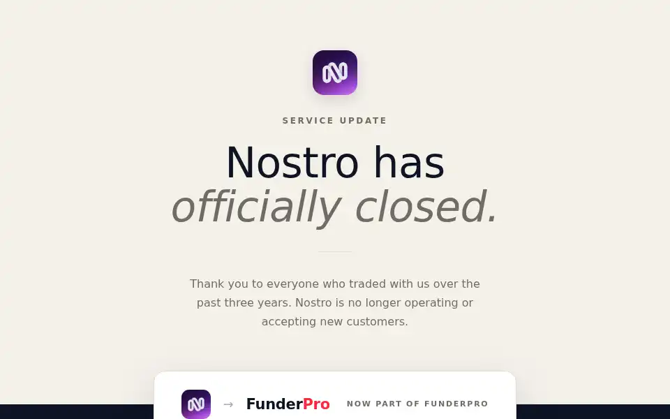 Screenshot of nostromarkets.com