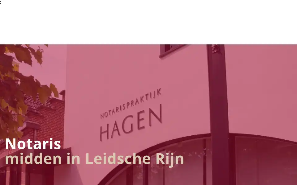 Screenshot of notarishagen.nl