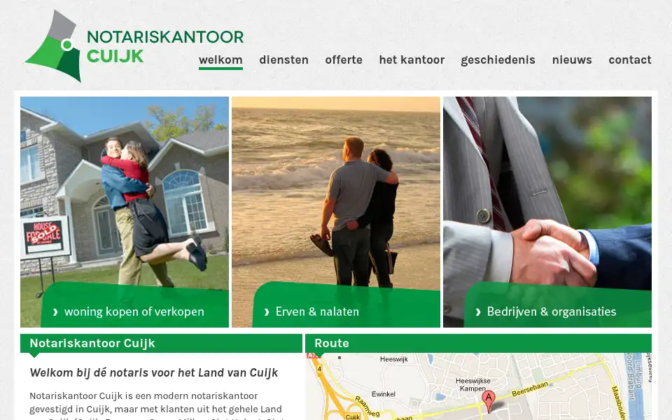 Screenshot of notariskantoorcuijk.nl