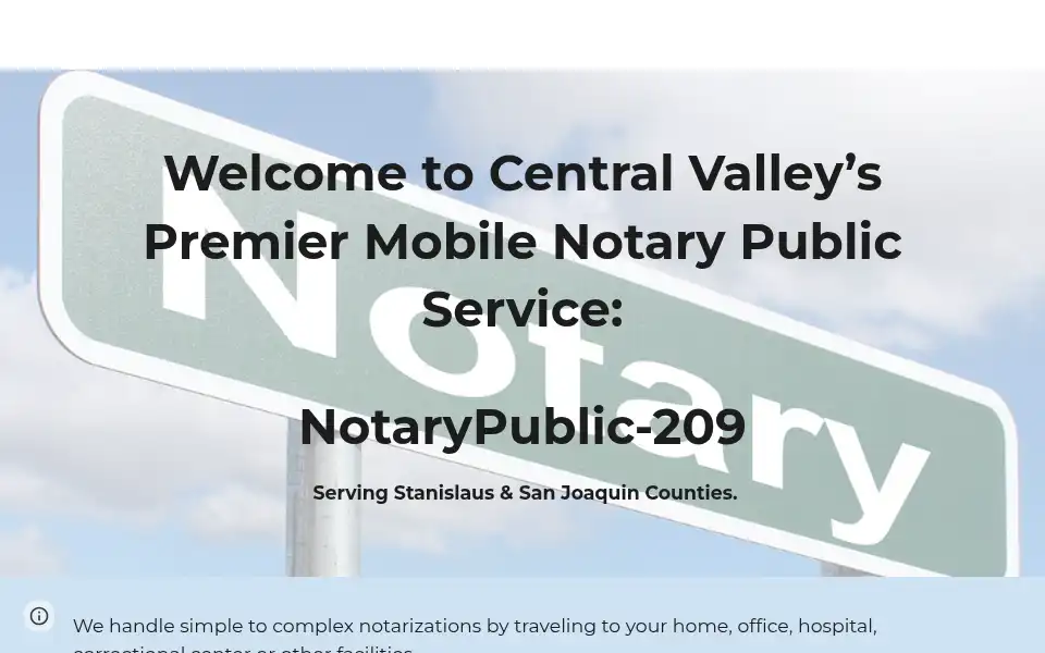 Screenshot of notarypublic-209.com