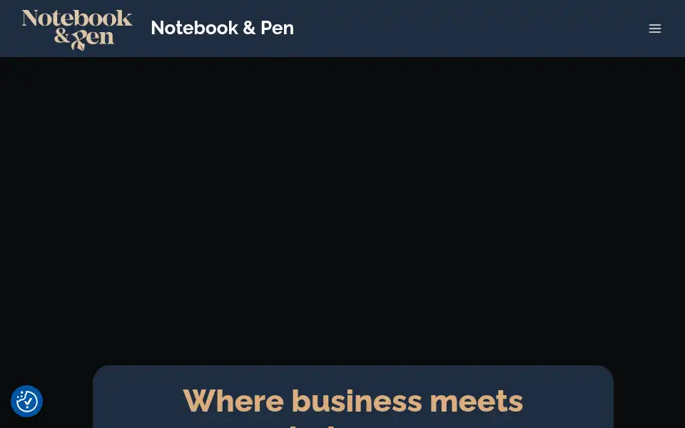 Screenshot of notebookandpen.co.uk