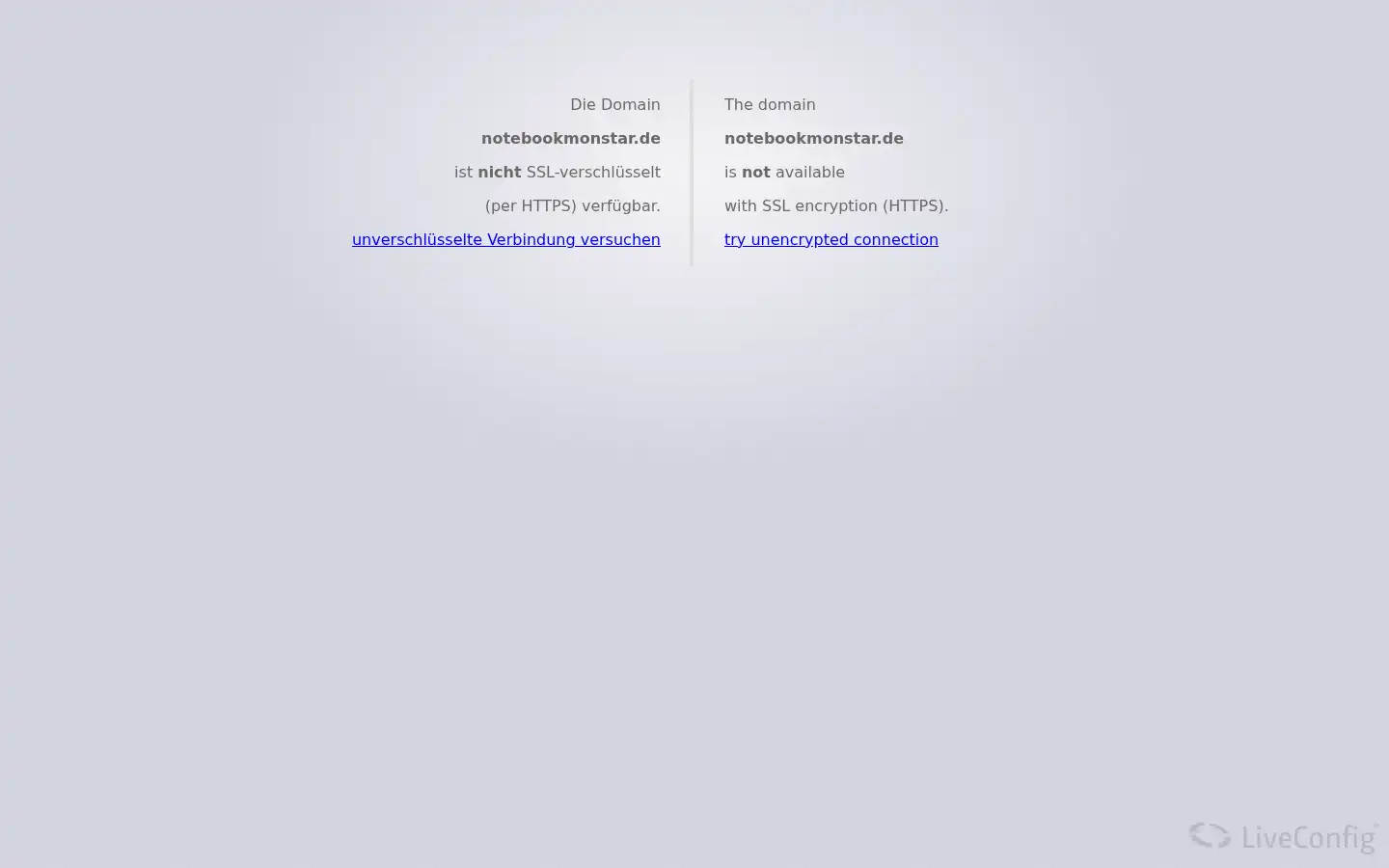 Screenshot of notebookmonstar.de
