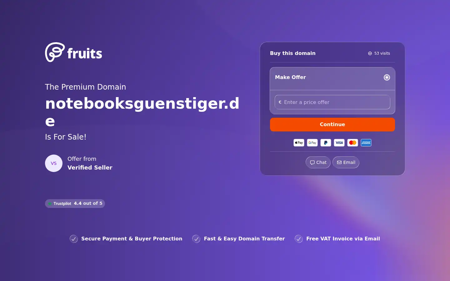 Screenshot of notebooksguenstiger.de