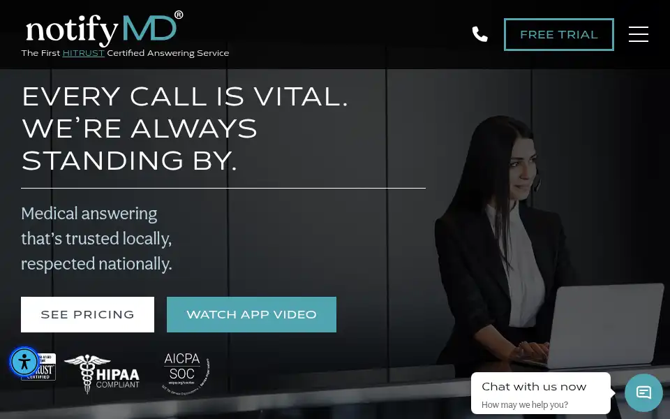 Screenshot of notifymd.com