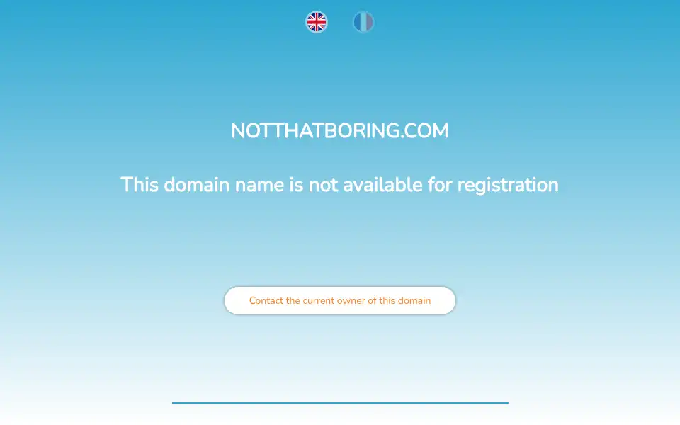 Screenshot of notthatboring.com