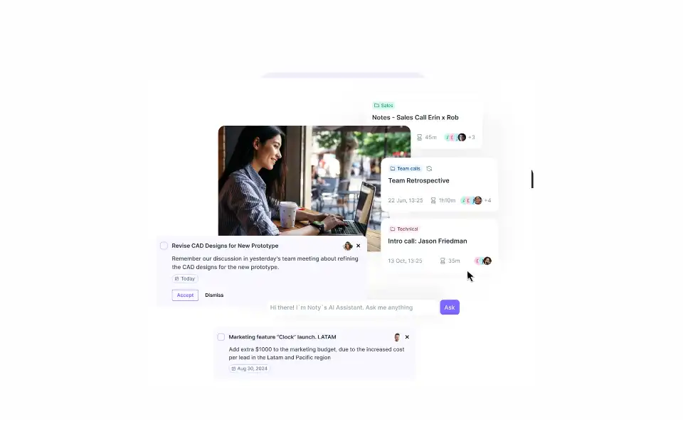 Screenshot of noty.ai