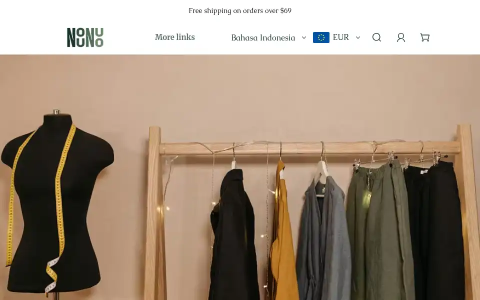 Screenshot of nounuo.com