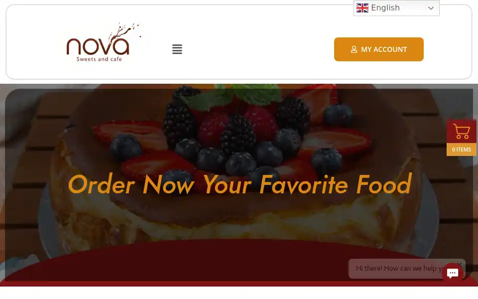 Screenshot of novacafe.com