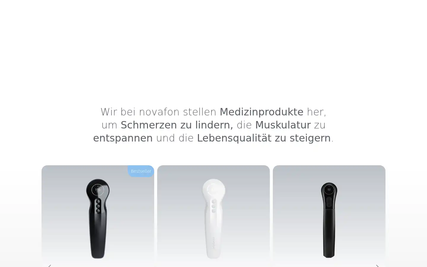 Screenshot of novafon.de