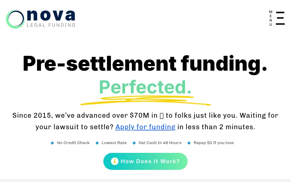 Screenshot of novafunding.com