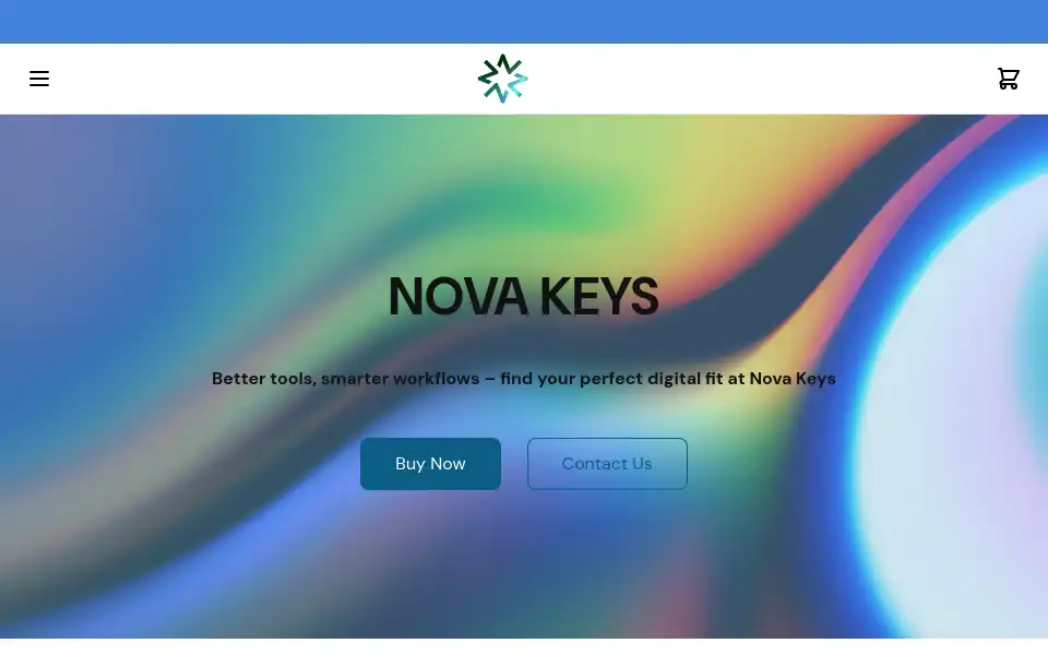 Screenshot of novakeys.eu