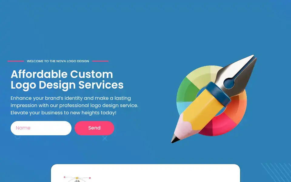 Screenshot of novalogodesign.com