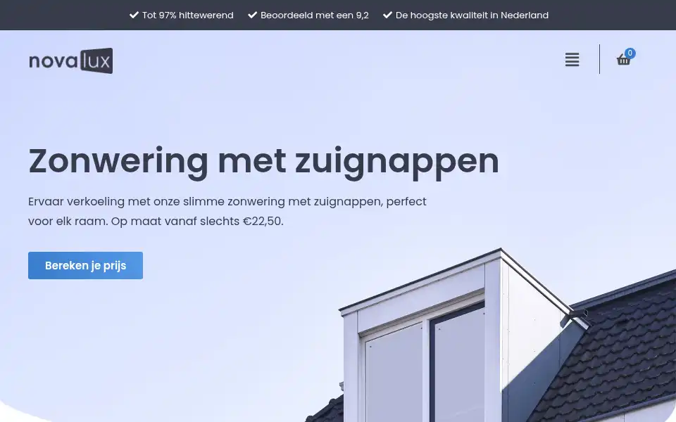 Screenshot of novalux.nl